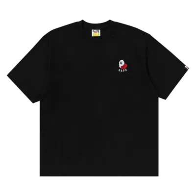 Pre-owned Bape Ape Head 2 Point Relaxed Fit Tee 'black'