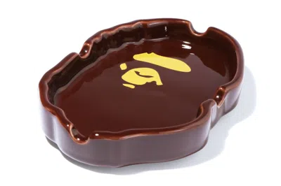 Pre-owned Bape Ape Head Ashtray In Brown
