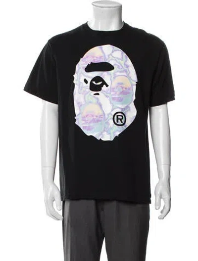 Pre-owned Bape Ape Head Graphic Print T-shirt In Black