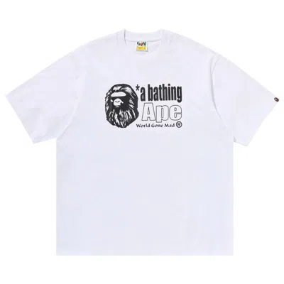 Pre-owned Bape Ape Head Logo Relaxed Fit Tee 'white' | Men's Size Xl