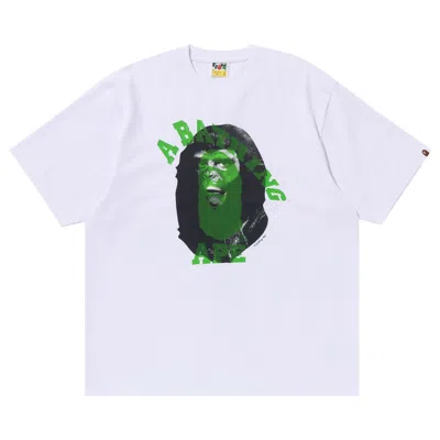 Pre-owned Bape Ape Head Multi-print Tee 'white' | Men's Size Xl