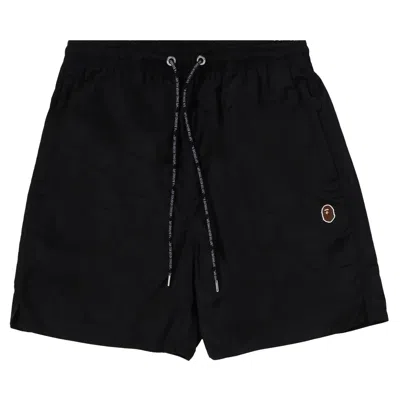 Pre-owned Bape Ape Head One Point Beach Shorts 'black' | Men's Size M