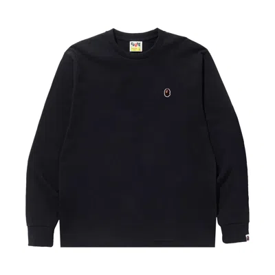 Pre-owned Bape Ape Head One Point Long-sleeve Tee 'black'