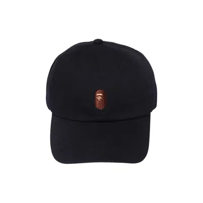 Pre-owned Bape Ape Head One Point Panel Cap 'black'