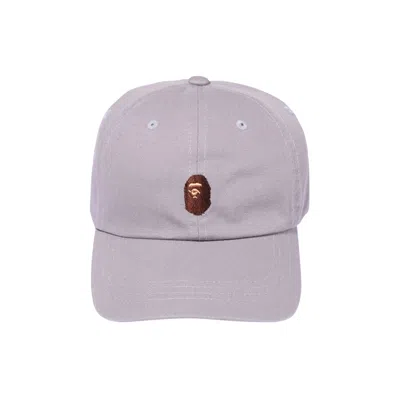 Pre-owned Bape Ape Head One Point Panel Cap 'grey'