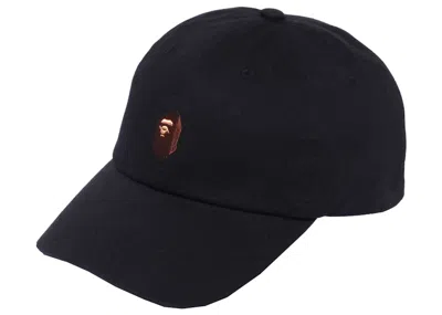 Pre-owned Bape Ape Head One Point Panel Cap (ss22) In Black