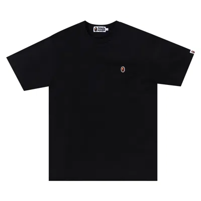 Pre-owned Bape Ape Head One Point Pocket Tee 'black'