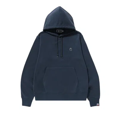 Pre-owned Bape Ape Head One Point Pullover Hoodie 'navy' | Blue | Men's Size Xl