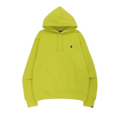 Pre-owned Bape Ape Head One Point Relaxed Fit Pullover Hoodie 'green' | Men's Size Xl