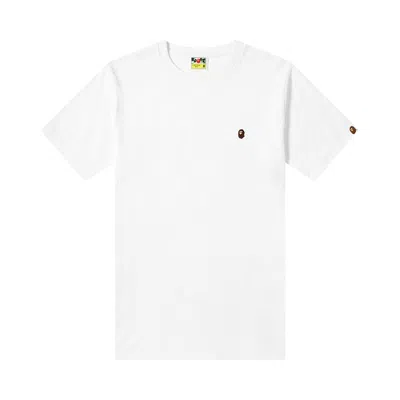 Pre-owned Bape Ape Head One Point Tee 'white'