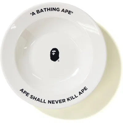 Pre-owned Bape Ape Head Plate In White