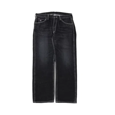 Pre-owned Bape Ape Head Relaxed Fit Denim Pants 'black'