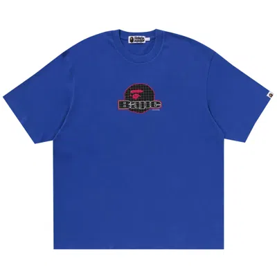 Pre-owned Bape Ape Head Relaxed Fit Tee 'blue'