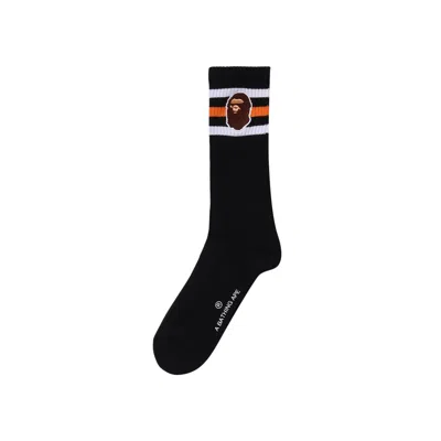Pre-owned Bape Ape Head Socks 'black'