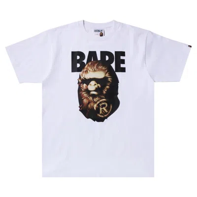 Pre-owned Bape Ape Head Tee 'white'