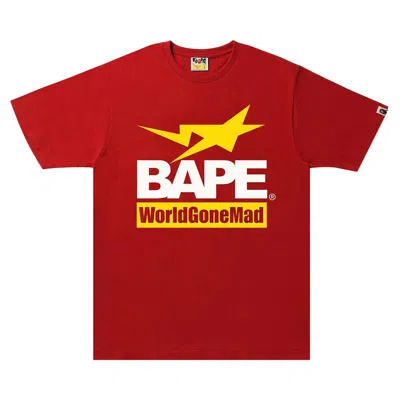 Pre-owned Bape Archive Graphic #14 Tee | Red | Men's Size Xxl