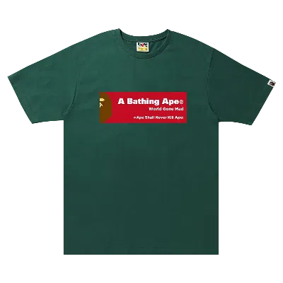 Pre-owned Bape Archive Graphic Tee #7 'green'