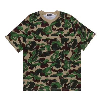 Pre-owned Bape Art Camo Ape Head One Point Tee 'green'