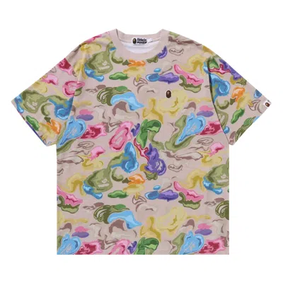 Pre-owned Bape Art Camo Ape Head One Point Tee 'multicolor'