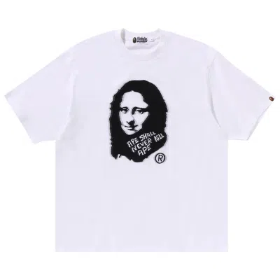 Pre-owned Bape Art Print Tee 'white' | Men's Size Xxl