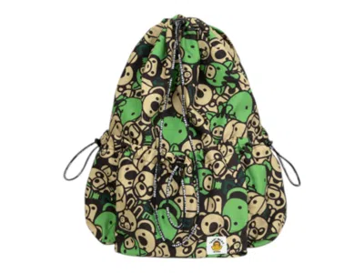 Pre-owned Bape Baby Milo & Friends Large Backpack In Emerald In Green