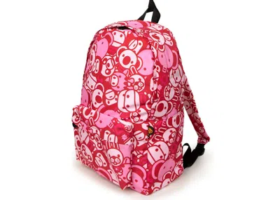 Pre-owned Bape Baby Milo Backpack (ss23) In Pink