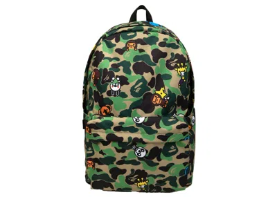 Pre-owned Bape Baby Milo Camo Backpack In Army Green