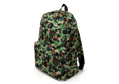 Pre-owned Bape Baby Milo Camo Backpack In Green Brown In Multi