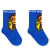 Bape Baby Milo Cotton-blend Socks In Blue