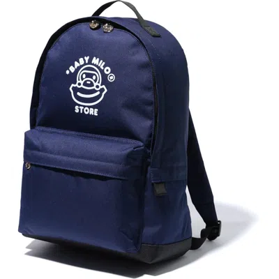 Pre-owned Bape Baby Milo Day Pack In Navy Blue