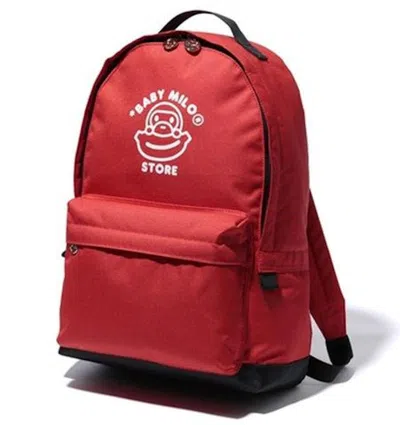 Pre-owned Bape Baby Milo Day Pack In Red