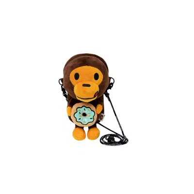 Pre-owned Bape Baby Milo Donut Mobile Bag 'brown'