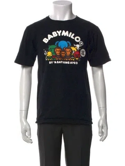 Pre-owned Bape Baby Milo Graphic Print T-shirt In Black