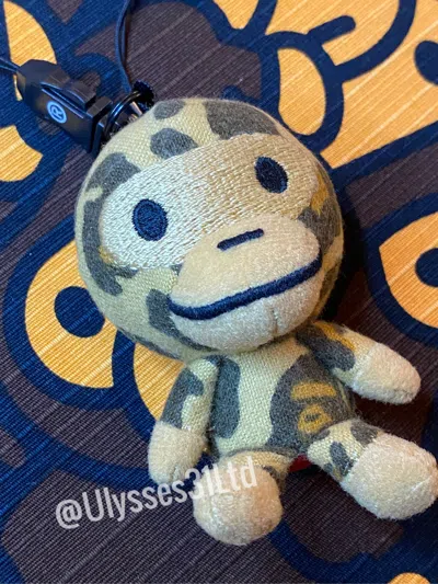 Pre-owned Bape Baby Milo Mascot Keychain In Multi