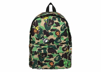 Pre-owned Bape Baby Milo Medium Backpack In Green