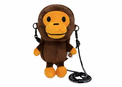 Pre-owned Bape Baby Milo Mobile Bag In Brown