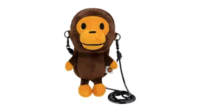 Pre-owned Bape Baby Milo Mobile Ii Bag In Brown