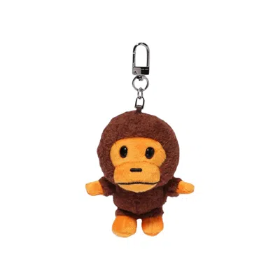 Pre-owned Bape Baby Milo Plush Doll Keychain 'brown' | Men's Size Onesize