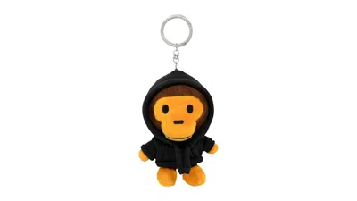Pre-owned Bape Baby Milo Plush Doll Keychain In Black