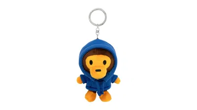 Pre-owned Bape Baby Milo Plush Doll Keychain In Blue