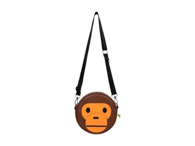 Pre-owned Bape Baby Milo Shoulder Bag In Brown