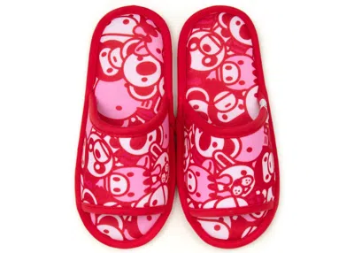 Pre-owned Bape Baby Milo Slipper In Pink Camo