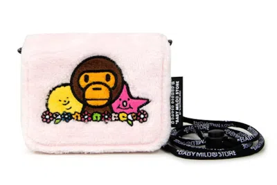 Pre-owned Bape Baby Milo X Biskup Sholder Bag In Pink