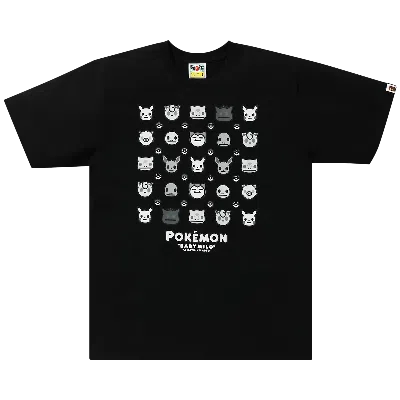 Pre-owned Bape Baby Milo X Pokemon Monotone Tee #4 'black'