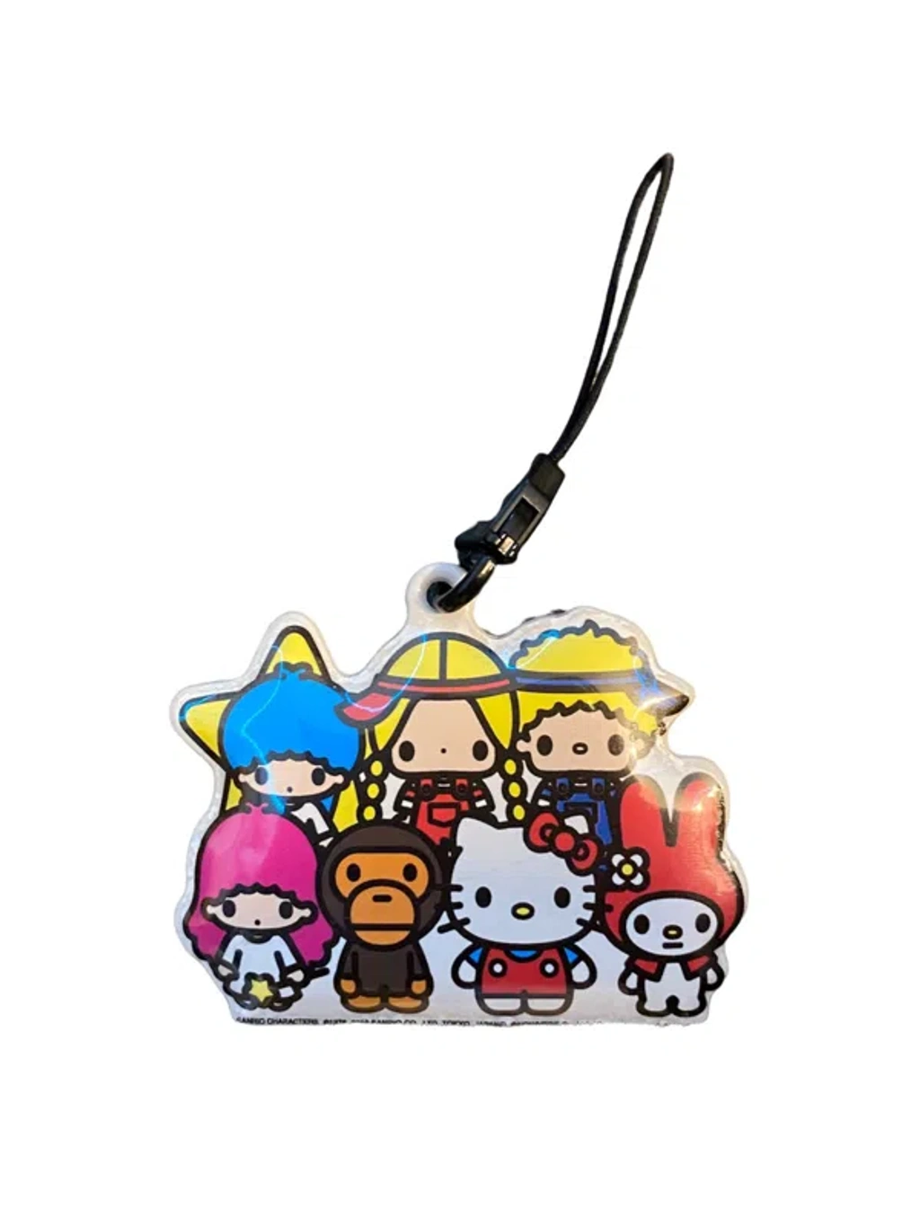 Pre-owned Bape Baby Milo X Sanrio Hello Kitty Keychain/screen