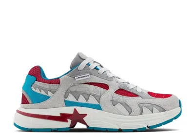 Bape Shark Sta #2 'grey Blue Red' In Gray
