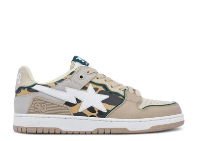 Bape Sk8 Sta #4 'beige Camo' In White
