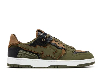 Bape Sk8 Sta #6 'olive Drab' In Green