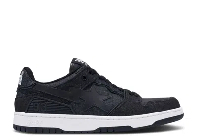 Bape Sk8 Sta 'black Denim'