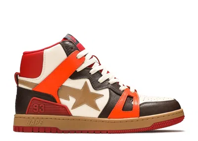 Bape Sta 93 Hi 'red Orange Light Sand'